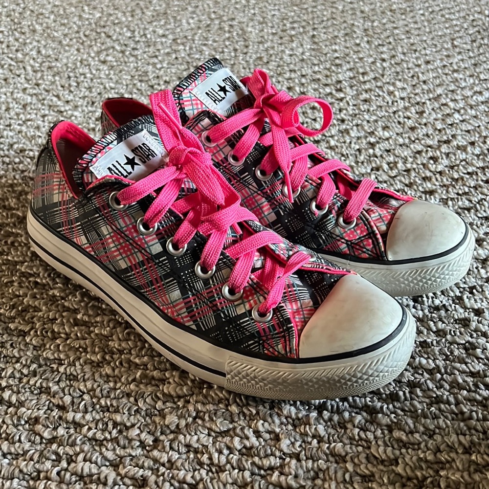 Converse plaid all star Chuck Taylor size 7m 9w
